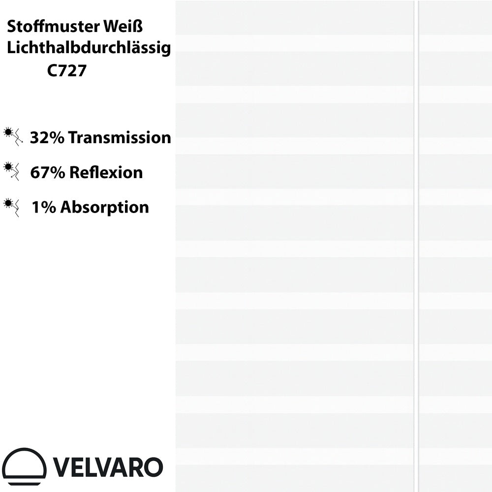 Maßplissee in Leinenoptik – verbindet Natürlichkeit mit modernem Design