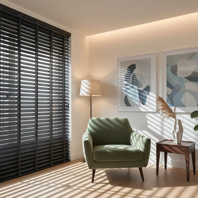 Jalousie im Wohnzimmer