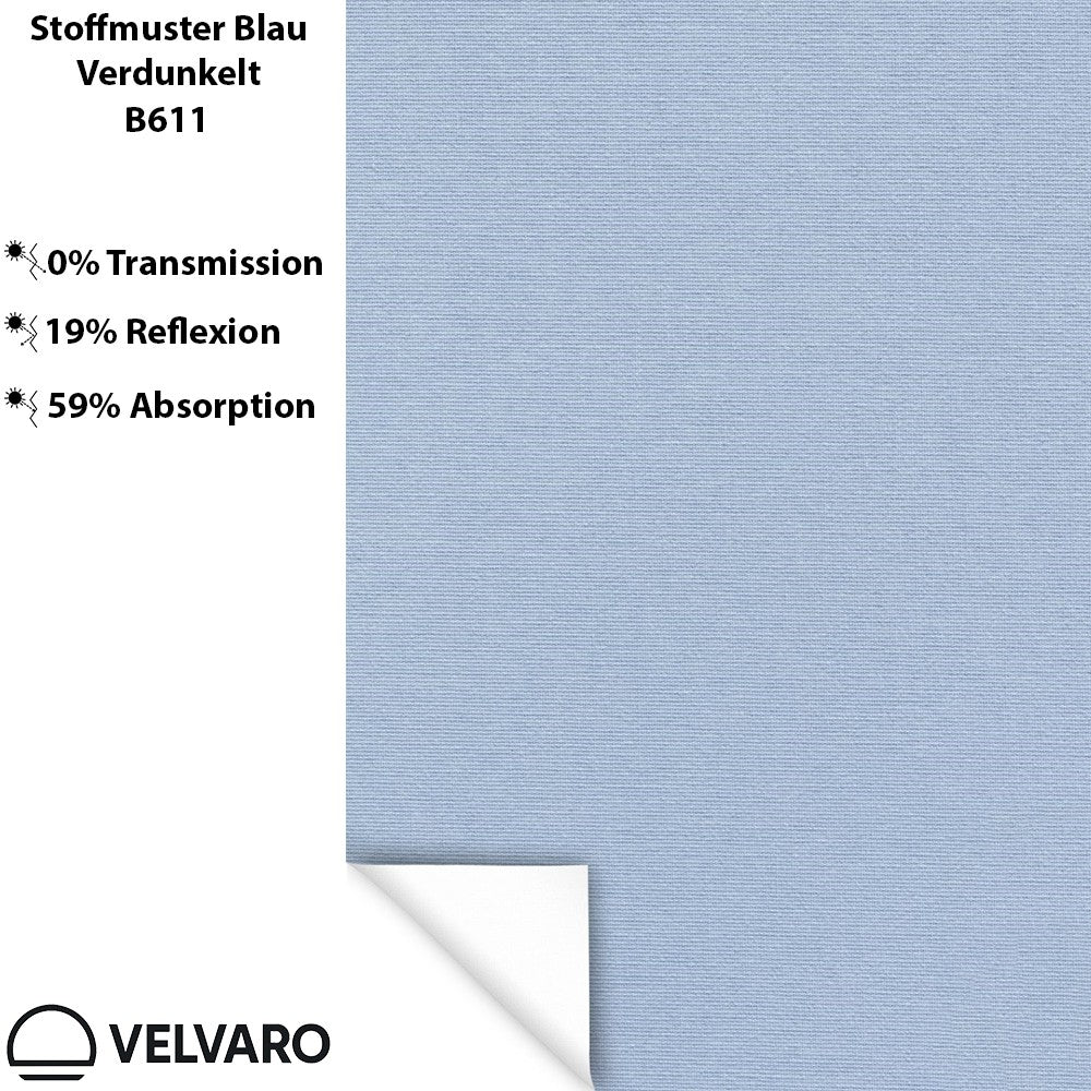 Detailansicht: Rollo schließt bündig mit Schienen ab